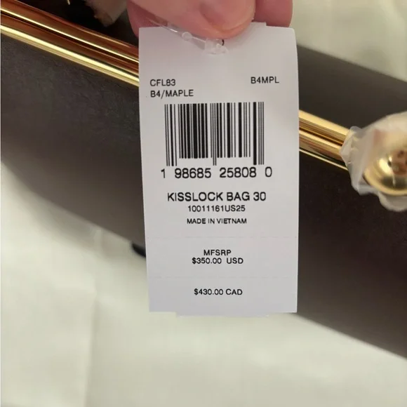 Coach Runway Kisslock 30 maple - Picture 6 of 7